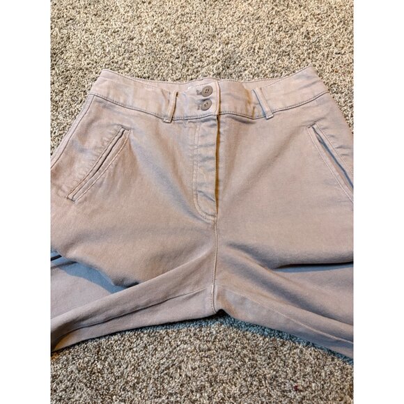 Aritzia Wilfred Free Modern Cargo Straight Pants High-Rise Utility Taupe Twill 6 - Picture 10 of 16